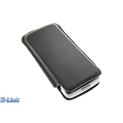 Nokia 6600 Slide Ledertasche Etui offen - Black Edition