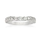 .95 ct. t.w. Diamond Wedding Ring In Platinum. Size 6