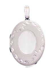 Sterling Silver 2 Photo Oval Locket