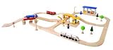 Plan Toys Road and Rail Play Set - City Transportation
