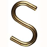 National #N121-780 3PK 3/4 Brass S Hook