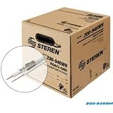 Steren 1000' RG-6 UL/CM Coaxial Cable (Reel in A Box) - White