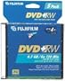 Fujifilm Media 25322075 DVD+RW 4.7GB 120 Mintes Disc 4X Jewel Storage Media - 5 Pack