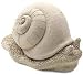 CONCRETE Cast Stone 5 GERTRUDE SNAIL Garden/Home SCULPTURE by GEORGE Carruth Studio