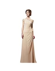 Mesh Lace Short Sleeves Evening Dress/Wedding Party Dress 
