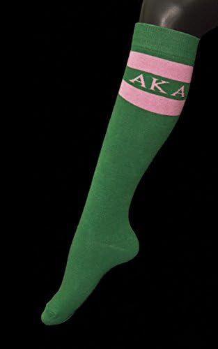 Alpha Kappa Alpha (AKA) Sorority Knee High Socks