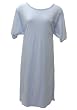 Short Sleeve Light Blue Cotton Nightgown Plus Size 8X