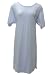 Short Sleeve Light Blue Cotton Nightgown Plus Size 6X