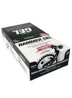 Hammer Gel Rapid Energy Fuel, Single Gel Pouch, 24-Pack Box, Espresso