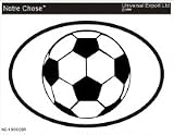 SOCCER Oval Bumper Sticker
