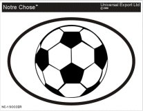 SOCCER Oval Bumper Sticker