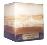 3X3 Square Peony Plum Cucumber Candles By Stone