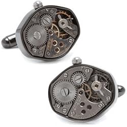 Gunmetal Watch Movement Cufflinks