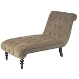 Office Star CVS72-C27 Curves Tufted Chaise Lounge