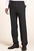 Performance Stormwear Pure Wool Flat Front Plain Trousers [T15-2314-S]