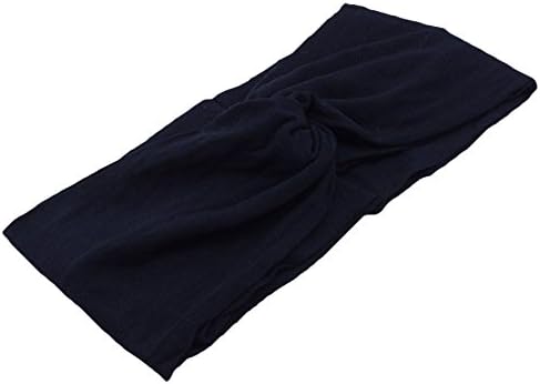 Cozylife Women's Turban Twist Headband Head Wrap Twisted Knotted Knot Soft Hair Band (Black)