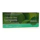 Seventh Generation Chlorine Free Organic Cotton Tampons - Regular -- 20 Tampons