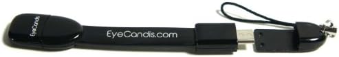 EC200-blk Keychain MicroUSB USB Charge / Data Cable by EyeCandis