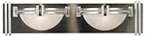 Roman Vanity Lighting, 2-LIGHT, BRUSHED STEEL