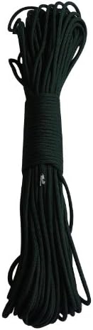 GraceAngie(TM) Blackish Green New Paracord 550 Paracord Parachute Cord Lanyard Rope Mil Spec Type III 7 Strand 100 FT PS022