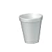 Dart 4J4 4 oz Capacity, 2.7" Top and 1.8" Bottom Diameter, 2.6" Height, White Foam Cup (20 Packs of 50)