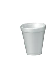 Dart 4J4 4 oz Capacity, 2.7" Top and 1.8" Bottom Diameter, 2.6" Height, White Foam Cup (20 Packs of 50)