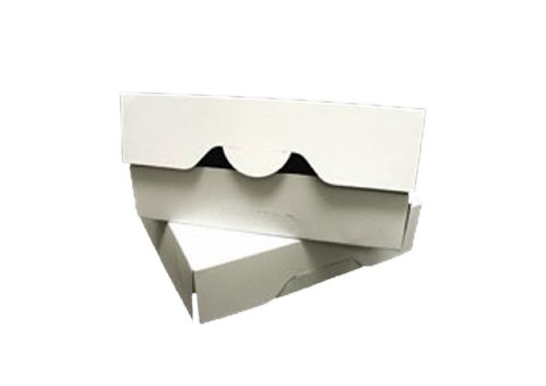 Dress My Cupcake Timesaver Cupcake Box with Lid and Holder for 12 Skinny Mini Cupcakes, White/Brown, Set of 100
