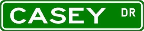 CASEY Street Name Sign ~ Family Lastname Sign ~ Gameroom, Basement, Garage Sign