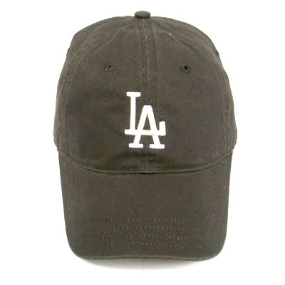 MLB LOS ANGELES DODGERS GREY GARMENT WASHED HAT CAP ADJ