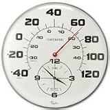 Taylor #162 Thermometer/Clock Combination, 18"