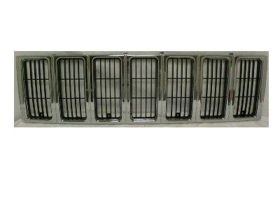 Chrome Grille 97-01 Jeep Cherokee Wagoneer 97 98 99 00 01 1997 1998 1999 2000 2001 Grill Chromed