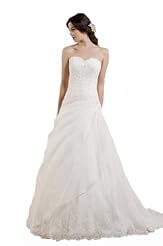 A-line Sweetheart Beaded Lace Sleeveless  Dress