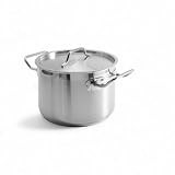 Danesco Gastronome Pro Stainless Steel 4.6-Quart High Casserole with Lid