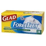 Glad Flex Fit Tall Kitchen with Odor Shield, Drawstring, 13 Gallon - 38/ Pack, 6 Packs