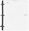 Five Star Flex NoteBinder, 1-Inch Capacity, Customizable Cover, 11.5 x 10.75 Inches, Notebook and Binder All-in-One, White (72520)