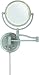 Vogue Polished Steel Finish Magnified Mirror Wall Lamp