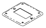 THOMAS & BETTS 479-GFI 4 RAISED SQUARE STEEL ELECTRICAL BOX COVER