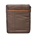 Samsung N120-12GBK 10.1-Inch Black Netbook - 6 Cell Battery Vertical Multi Pocket Messenger Bag - Chocolate Brown