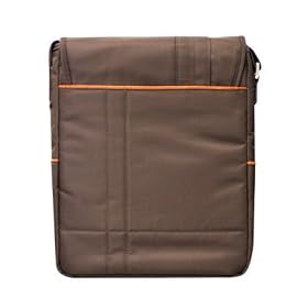 Samsung N120-12GW 10.1-Inch White Netbook Vertical Multi Pocket Messenger Bag - Chocolate Brown