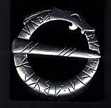 Viking Circular Runic Dragon Brooch - Pewter Image