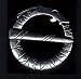 Viking Circular Runic Dragon Brooch - Pewter Image