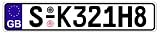 EuroPlate - Authentic 21" Great Britain European Economic Community (EEC) Plate - Random