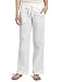 Linen Pants - Calvin Klein Jeans Women's Linen Lounge Pant, White, 4x32