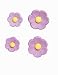 Wilton Purple Posies Icing Flowers