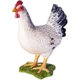 FRP　白い雌鳥 / Hen White　【動物園オブジェ　鳥オブジェ　店舗・イベント向け】