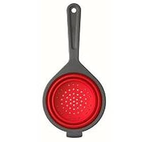 Chef'n SleekStor Collapsible Colander Cherry