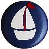 Icy Blue Sailboat Furniture Knob