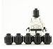LEGO STAR WARS - 50 CLONE TROOPER BLACK HEADS (FIGURE NOT INCLUDED)