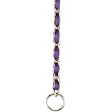 Guardian Gear 18-Inch Steel Dog Choke Chain with Nylon Webbing, Ultra Violet