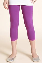 Cotton Rich Cropped Lace Leggings